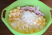 Салат з ананасом без курки - Крок 6 Салат з ананасом без курки - Крок 6