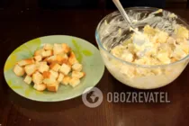 Салат з ананасом і сухариками - Крок 7 Салат з ананасом і сухариками - Крок 7