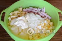 Салат з ананасом без курки - Крок 7 Салат з ананасом без курки - Крок 7