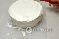 Торт со смородиной и сметаной - Шаг 9 Торт со смородиной и сметаной - Шаг 9