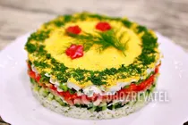 Салат из печени трески с рисом - Шаг 14 Салат из печени трески с рисом - Шаг 14