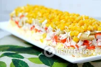 Салат з крабовими паличками на Новий рік - Крок 10 Салат з крабовими паличками на Новий рік - Крок 10