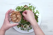 Салат с виноградом и орехами - Шаг 10 Салат с виноградом и орехами - Шаг 10
