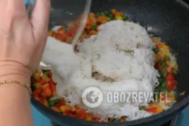 Салат с морепродуктами и рисом - Шаг 12 Салат с морепродуктами и рисом - Шаг 12