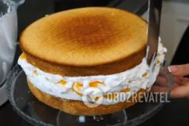 Торт с мандаринами - Шаг 12 Торт с мандаринами - Шаг 12