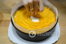 Йогуртовий торт з персиками - Крок 14 Йогуртовий торт з персиками - Крок 14