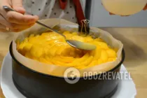 Йогуртовий торт з персиками - Крок 17 Йогуртовий торт з персиками - Крок 17
