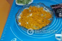 Салат с консервами и рисом - Шаг 4 Салат с консервами и рисом - Шаг 4