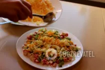 Салат з ківі та крабовими паличками - Крок 7 Салат з ківі та крабовими паличками - Крок 7