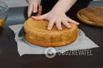 Торт с мандаринами - Шаг 7 Торт с мандаринами - Шаг 7
