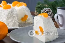 Сирний торт з мандаринами - Крок 10 Сирний торт з мандаринами - Крок 10