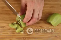 Салат из курицы с киви и яблоками - Шаг 2 Салат из курицы с киви и яблоками - Шаг 2