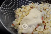 Салат з кальмарами та яблуком - Крок 6 Салат з кальмарами та яблуком - Крок 6