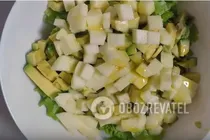 Салат з авокадо, куркою та яблуком - Крок 7 Салат з авокадо, куркою та яблуком - Крок 7