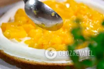 Торт с консервированными персиками - Шаг 8 Торт с консервированными персиками - Шаг 8