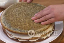 Торт "Дамський каприз" з родзинками, маком та горіхами - Крок 13 Торт "Дамський каприз" з родзинками, маком та горіхами - Крок 13
