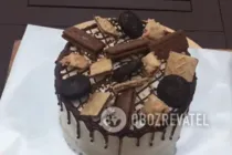Бісквітний торт з ананасами - Крок 14 Бісквітний торт з ананасами - Крок 14
