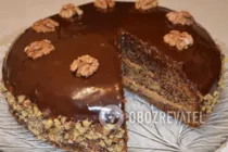 Торт с грецкими орехами - Шаг 15 Торт с грецкими орехами - Шаг 15