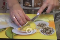 Салат з пекінською капустою і ананасом - Крок 2 Салат з пекінською капустою і ананасом - Крок 2