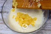 Торт с ананасами без выпечки - Шаг 2 Торт с ананасами без выпечки - Шаг 2