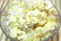 Салат из курицы с ананасом - Шаг 7 Салат из курицы с ананасом - Шаг 7