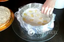 Торт з ананасами та вершками - Крок 5 Торт з ананасами та вершками - Крок 5