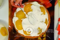 Торт з персиками - Крок 6 Торт з персиками - Крок 6