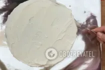 Бісквітний торт з ананасами - Крок 9 Бісквітний торт з ананасами - Крок 9