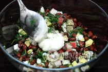 Салат з квасолею та крабовими паличками - Крок 7 Салат з квасолею та крабовими паличками - Крок 7