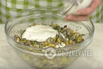 Салат с тунцом и кукурузой - Шаг 8 Салат с тунцом и кукурузой - Шаг 8