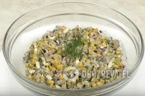Салат с тунцом и кукурузой - Шаг 9 Салат с тунцом и кукурузой - Шаг 9