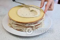 Торт з арахісом і згущеним молоком - Крок 16 Торт з арахісом і згущеним молоком - Крок 16