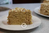 Торт з арахісом і згущеним молоком - Крок 19 Торт з арахісом і згущеним молоком - Крок 19