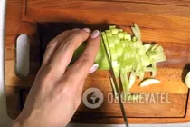 Салат з копченим філе та кукурудзою - Крок 1 Салат з копченим філе та кукурудзою - Крок 1