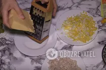 Салат "Тиффани" с грецкими орехами - Шаг 4 Салат "Тиффани" с грецкими орехами - Шаг 4