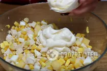 Салат с кукурузой и яйцами - Шаг 5 Салат с кукурузой и яйцами - Шаг 5