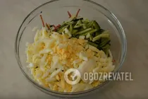 Салат с кукурузой и колбасой - Шаг 5 Салат с кукурузой и колбасой - Шаг 5