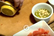 Салат с морепродуктами и авокадо - Шаг 5 Салат с морепродуктами и авокадо - Шаг 5