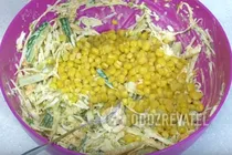 Салат з консервованою кукурудзою - Крок 7 Салат з консервованою кукурудзою - Крок 7