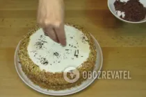 Торт "Мишка" с грецкими орехами - Шаг 10 Торт "Мишка" с грецкими орехами - Шаг 10