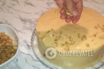 Бісквітний торт з горіхами - Крок 12 Бісквітний торт з горіхами - Крок 12