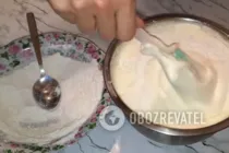Бісквітний торт з горіхами - Крок 3 Бісквітний торт з горіхами - Крок 3