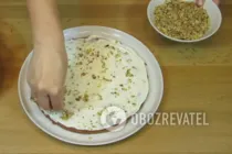 Торт "Мишка" с грецкими орехами - Шаг 8 Торт "Мишка" с грецкими орехами - Шаг 8