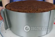 Торт з вишнею та горіхами - Крок 7 Торт з вишнею та горіхами - Крок 7