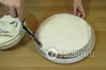 Торт "Мишка" с грецкими орехами - Шаг 9 Торт "Мишка" с грецкими орехами - Шаг 9