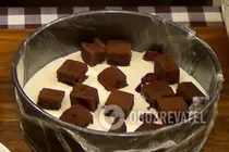 Торт суфле з сиром і вишнями - Крок 8 Торт суфле з сиром і вишнями - Крок 8