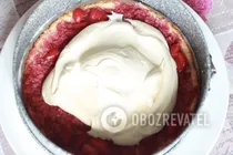 Бісквітний торт з полуницею - Крок 8 Бісквітний торт з полуницею - Крок 8