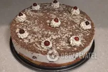 Сметанковий торт з вишнею - Крок 9 Сметанковий торт з вишнею - Крок 9