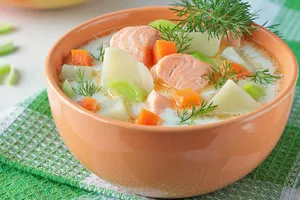 Уха з лосося - покроковий рецепт Уха з лосося - покроковий рецепт