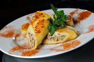 Блины с курицей - пошаговый рецепт Блины с курицей - пошаговый рецепт